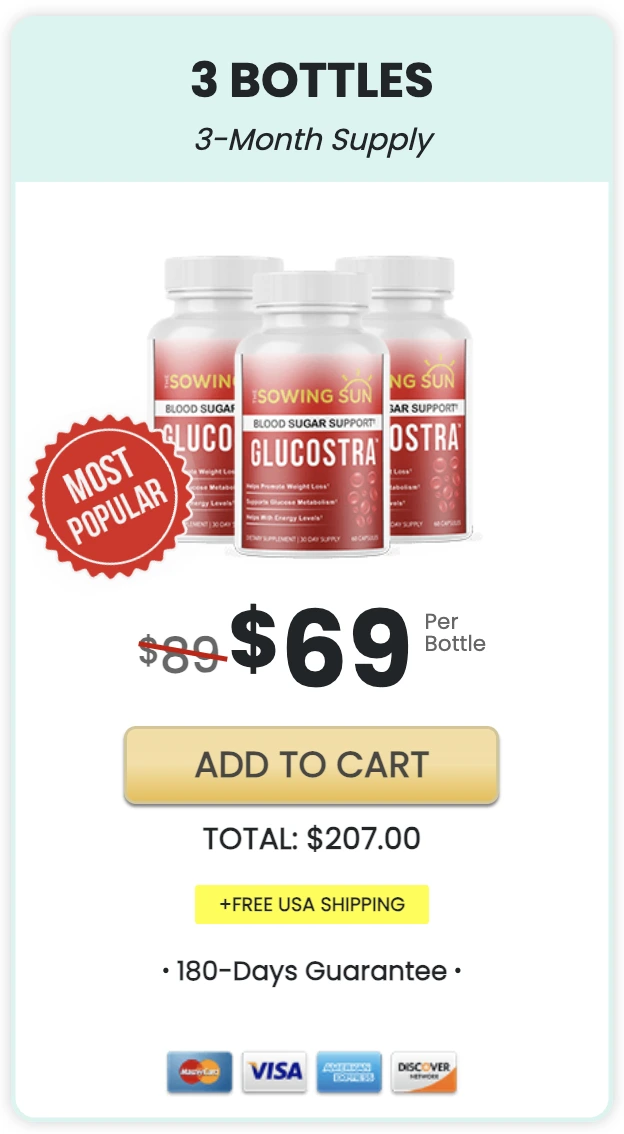Glucostra order three bottles